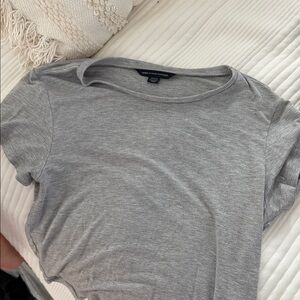 American Eagle Outfitters Heather Gray Short Sleeve Tee
